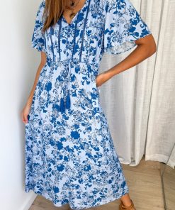 Lua Dress - Blue Floral
