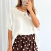 Luna Belle Shorts - Chocolate Polka Dot
