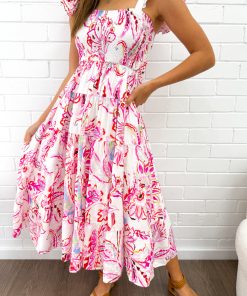 Lyric Dress - Pink Paisley Floral