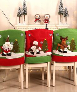 Christmas Chair Back Covers For Dinning Room Decoration