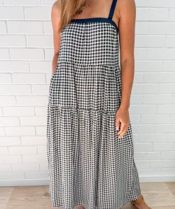Mimi Dress - Black Gingham