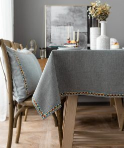 Waterproof Spillproof Wrinkle Free Table Cloth with Pillow Cover