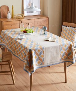 Modern Tablecloth Water Oil Proof with Pillow Cover Set