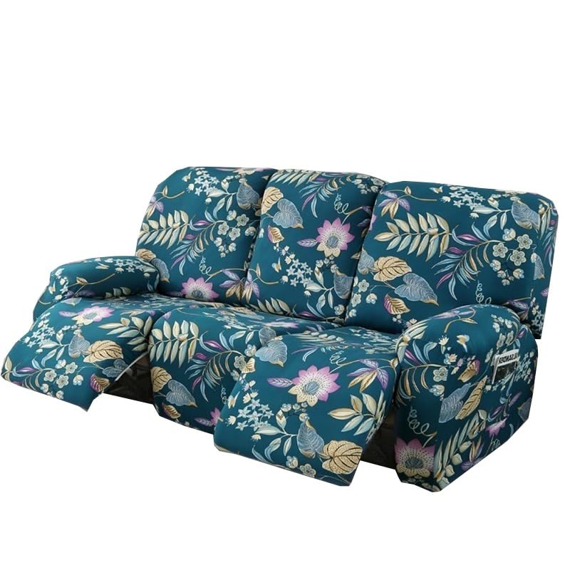 Stretch Printing Recliner Cover Sofa Slipcovers with Pockets