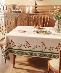 High Quality Modern Tablecloth Water Oil Proof with Pillow Cover Set