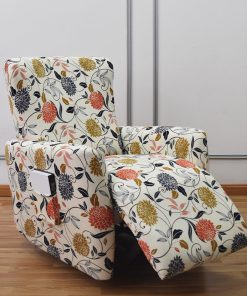 4 Pieces Pattern Strechable Recliner Chair Slipcover
