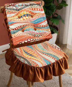 Dutch Velvet Printed Thick Butt Cushion Portable Outdoor Cushions Square Fat Floor Pillow