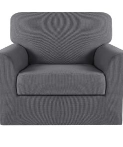 2 Pieces Stretch Sofa Slipcover with One Cushion 1-4 Seater