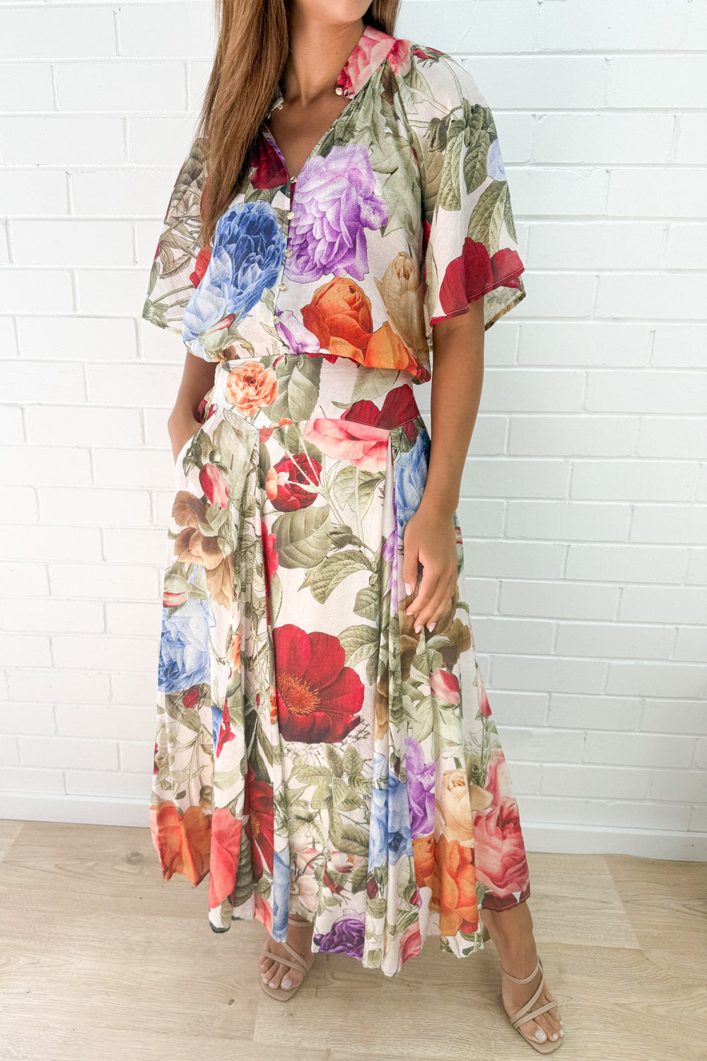 Sandra Maxi Skirt - Vintage Garden Floral - Image 5