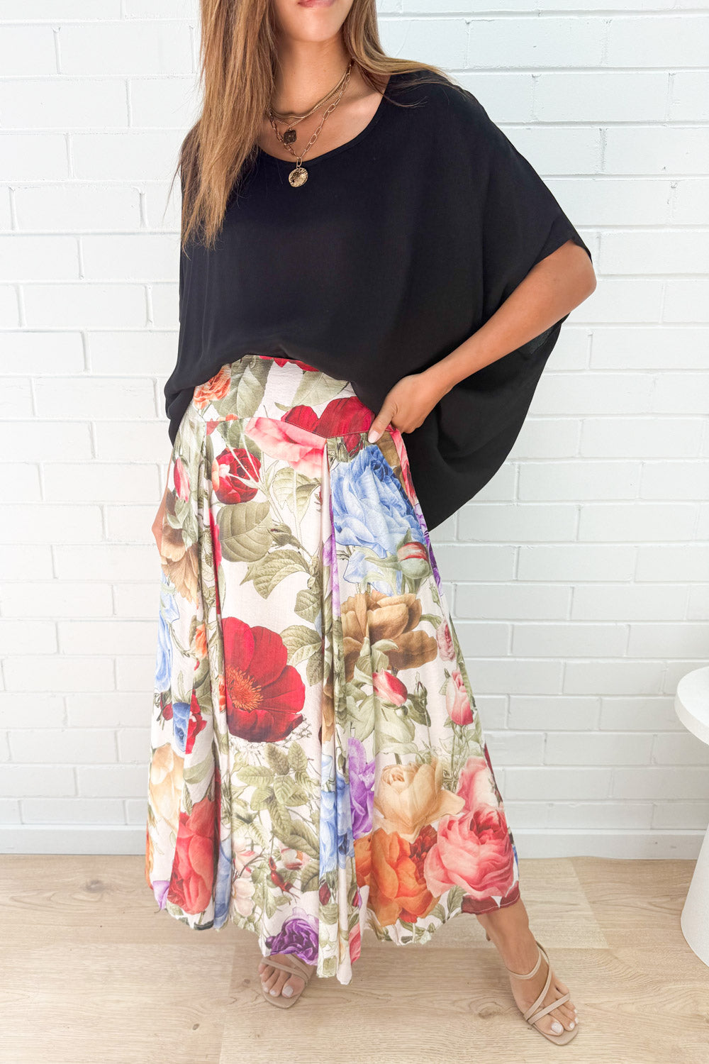 Sandra Maxi Skirt - Vintage Garden Floral - Image 2