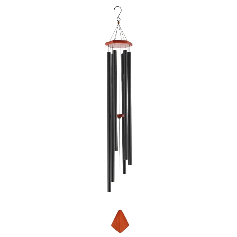 Aluminum Wind Chimes 60 Inch Deep Tone Garden Ornament Outdoor Hanging Traditional Style
