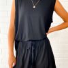 The Comfiest PJs Tank & Shorts Set - Black