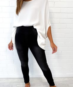 The No-Panel Skinny Jeans - Black Denim