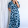 Vicki Dress - Blue Tile