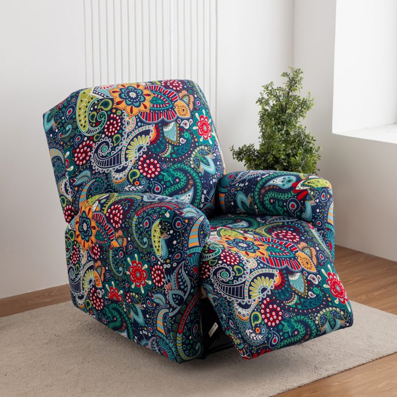Recliner Cover 4-Piece with Pockets Recliner Chair Slipcovers