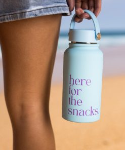 Here For The Snacks Drink Bottle