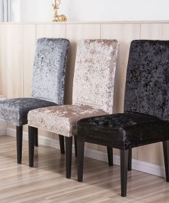 Stretchable Solid Dining Chair Slipcover