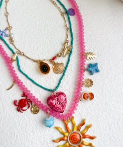Sienna Necklace - Pink Multi