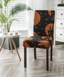 Holiday Evil Castle Dining Chair Covers