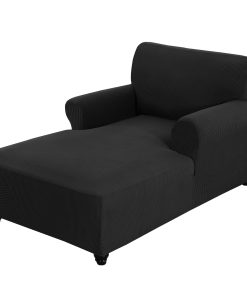 Stretch Chaise Lounge Couch Cover Fitted Slipcover for Double Arm Chaise